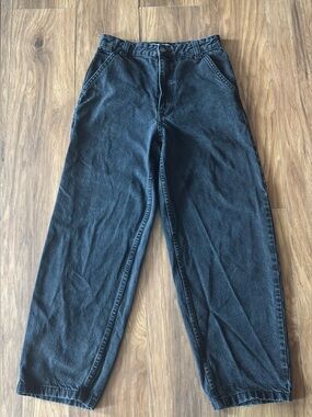 Bershka Black Wide Leg High-Waist Jeans
